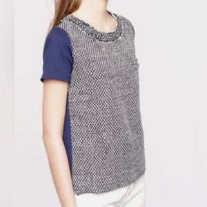 J Crew Tweed Front Shirt